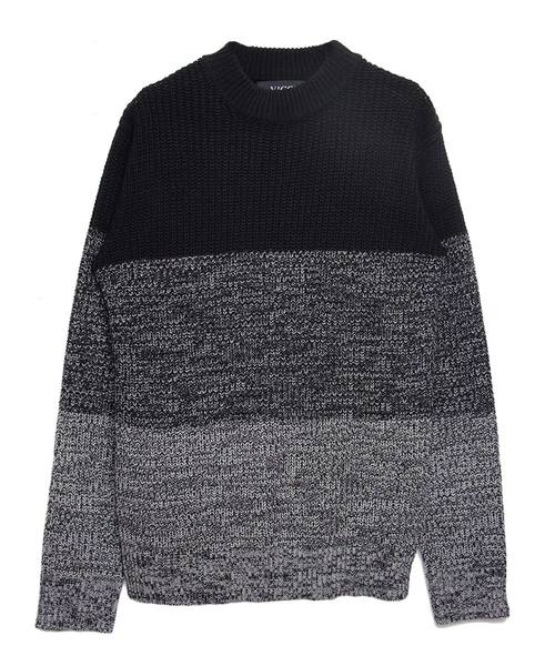 SILVER BULLET（シルバーバレット）の「『vicci/ヴィッチ』畦編みモックネック長袖ニットセーター（ニット/セーター・メンズ・ネイビー/ホワイト系その他/ブラック系その他2/グレー/ブラック系その他/ブラック系その他3/レッド/ブラウン系その他/ブラック/オフホワイト/ホワイト系その他2/ベージュ/モカ・M/L/XL）」の19枚目の写真