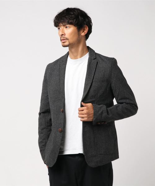 おしゃれスタ（オシャレスタ）の「ツイードテーラードジャケット(IR)（テーラードジャケット・メンズ・A/B/C/D・M/L/XL）」の11枚目の写真