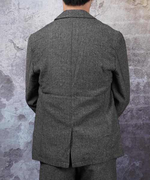 おしゃれスタ（オシャレスタ）の「ツイードテーラードジャケット(IR)（テーラードジャケット・メンズ・A/B/C/D・M/L/XL）」の13枚目の写真