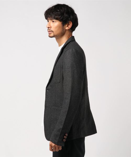 おしゃれスタ（オシャレスタ）の「ツイードテーラードジャケット(IR)（テーラードジャケット・メンズ・A/B/C/D・M/L/XL）」の6枚目の写真