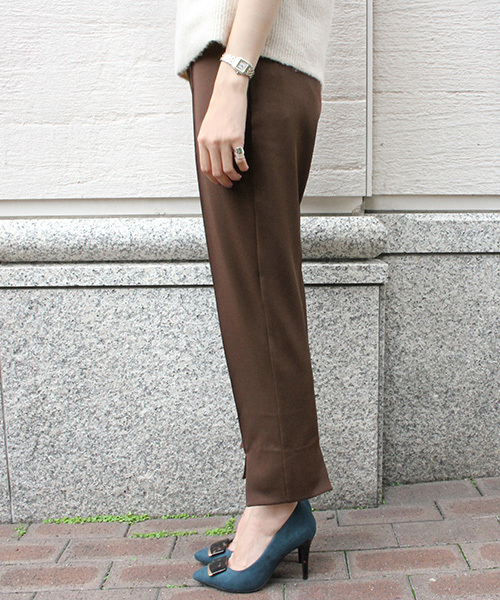 RANDA（ランダ）の「センタースリットテーパードパンツ（その他パンツ・レディース・ブラウン/オレンジ/グリーン・1/2/0）」の5枚目の写真