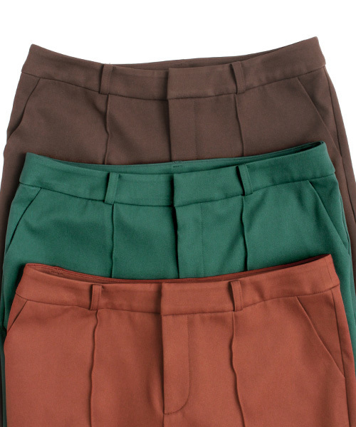 RANDA（ランダ）の「センタースリットテーパードパンツ（その他パンツ・レディース・ブラウン/オレンジ/グリーン・1/2/0）」の4枚目の写真