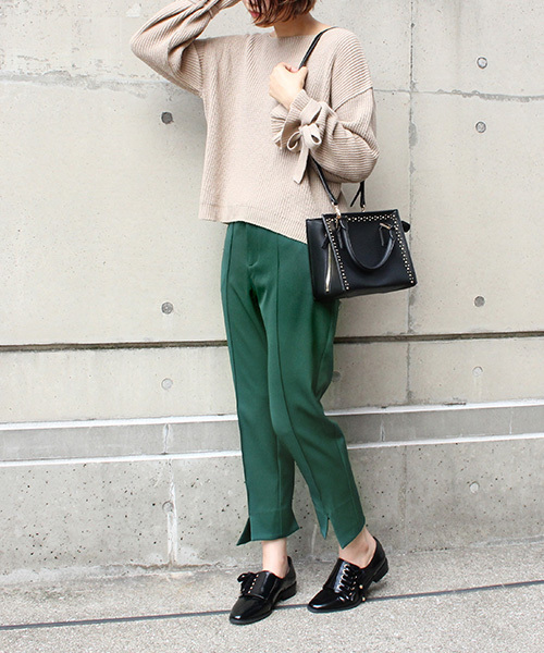 RANDA（ランダ）の「センタースリットテーパードパンツ（その他パンツ・レディース・ブラウン/オレンジ/グリーン・1/2/0）」の12枚目の写真