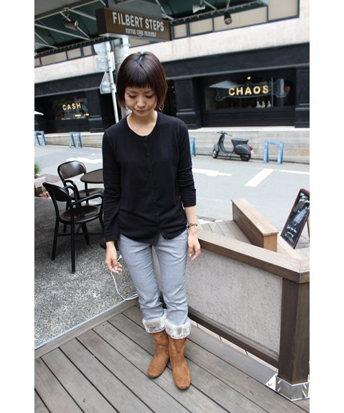 LE TALON（ルタロン）の「ITALY ファーミドル（ブーツ・レディース・チャコールグレー/ブラック/ネイビー/キャメル・37/38/38.5/35/36）」の12枚目の写真