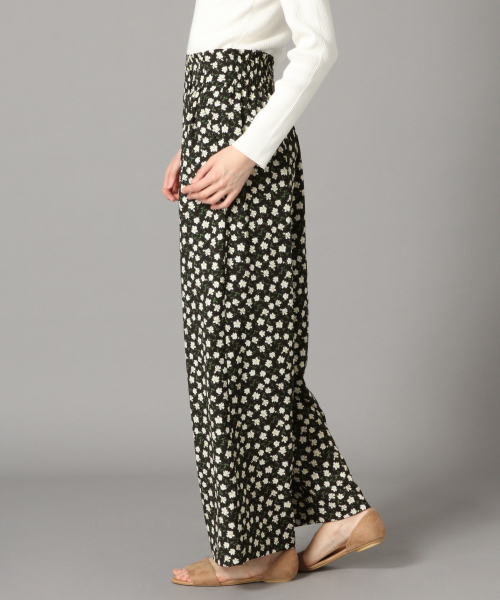 LOWRYS FARM（ローリーズファーム）の「フラワーハイウエストパンツ　824890（その他パンツ・レディース・ブラック/ベージュ・FREE）」の8枚目の写真