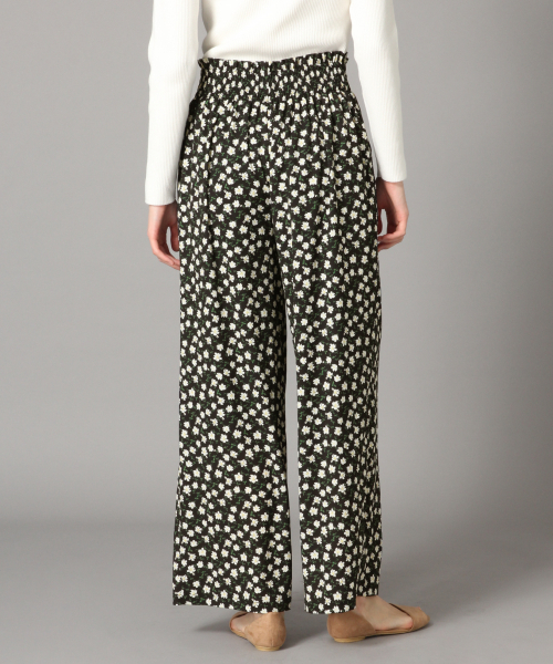 LOWRYS FARM（ローリーズファーム）の「フラワーハイウエストパンツ　824890（その他パンツ・レディース・ブラック/ベージュ・FREE）」の6枚目の写真