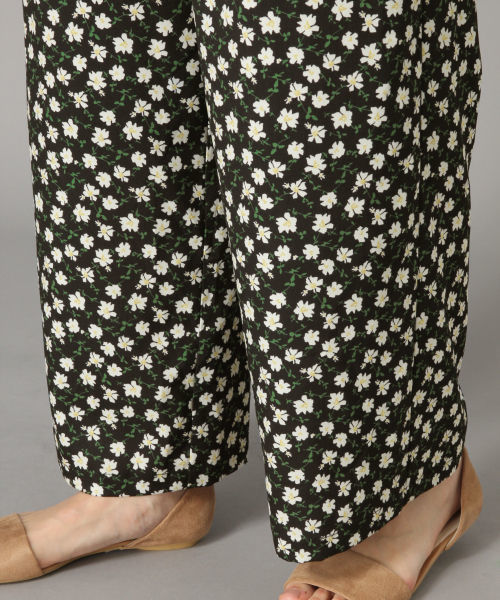 LOWRYS FARM（ローリーズファーム）の「フラワーハイウエストパンツ　824890（その他パンツ・レディース・ブラック/ベージュ・FREE）」の7枚目の写真