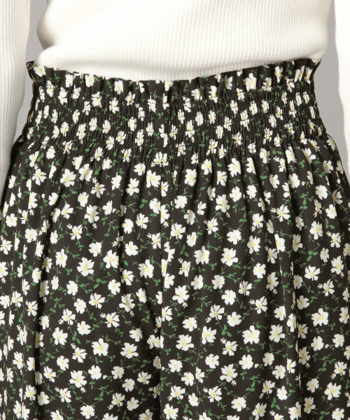 LOWRYS FARM（ローリーズファーム）の「フラワーハイウエストパンツ　824890（その他パンツ・レディース・ブラック/ベージュ・FREE）」の5枚目の写真