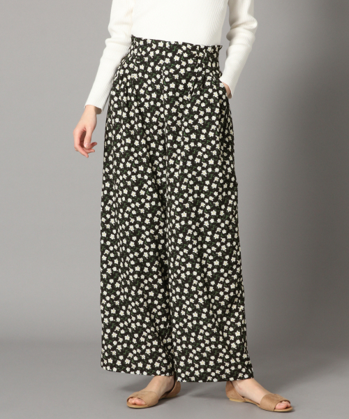 LOWRYS FARM（ローリーズファーム）の「フラワーハイウエストパンツ　824890（その他パンツ・レディース・ブラック/ベージュ・FREE）」の17枚目の写真