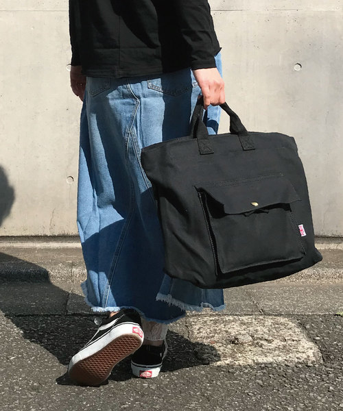 meJane(ミージェーン)の「2WAY/帆布トートバック(トートバッグ・レディース・ブラック/オフホワイト/カーキ・フリー)」の9枚目の写真