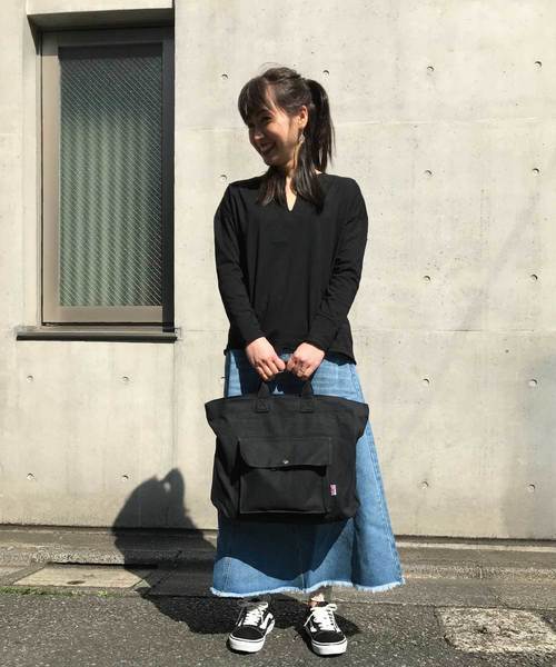 meJane(ミージェーン)の「2WAY/帆布トートバック(トートバッグ・レディース・ブラック/オフホワイト/カーキ・フリー)」の11枚目の写真