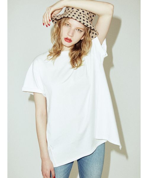 jouetie（ジュエティ）の「バックオープンカラーT（Tシャツ/カットソー・レディース・ライトブルー/ブラック/オフホワイト・MEDIUM）」の21枚目の写真