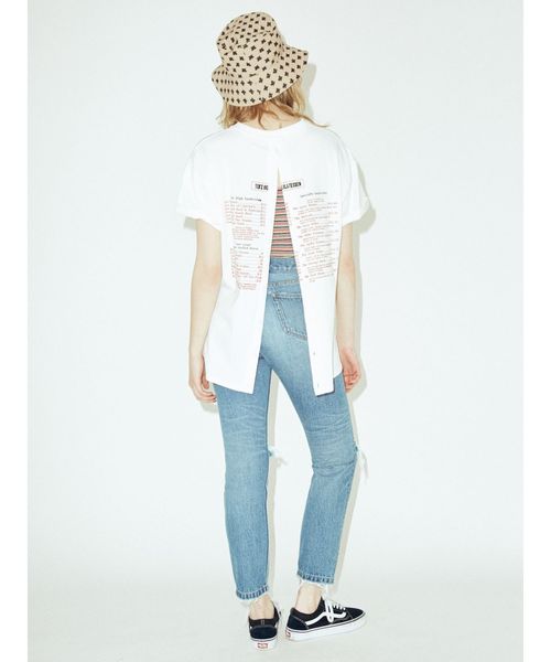 jouetie（ジュエティ）の「バックオープンカラーT（Tシャツ/カットソー・レディース・ライトブルー/ブラック/オフホワイト・MEDIUM）」の8枚目の写真