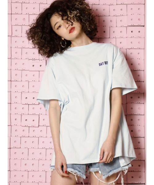 jouetie（ジュエティ）の「バックオープンカラーT（Tシャツ/カットソー・レディース・ライトブルー/ブラック/オフホワイト・MEDIUM）」の12枚目の写真