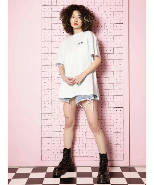 jouetie（ジュエティ）の「バックオープンカラーT（Tシャツ/カットソー・レディース・ライトブルー/ブラック/オフホワイト・MEDIUM）」の16枚目の写真
