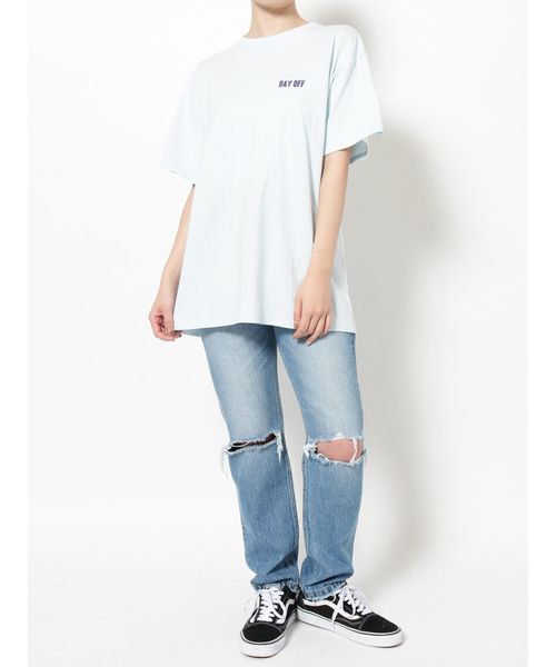 jouetie（ジュエティ）の「バックオープンカラーT（Tシャツ/カットソー・レディース・ライトブルー/ブラック/オフホワイト・MEDIUM）」の9枚目の写真