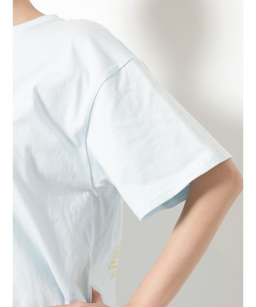 jouetie（ジュエティ）の「バックオープンカラーT（Tシャツ/カットソー・レディース・ライトブルー/ブラック/オフホワイト・MEDIUM）」の13枚目の写真