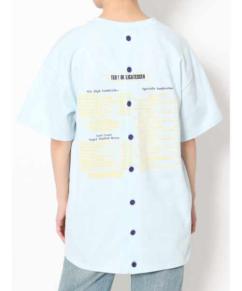 jouetie（ジュエティ）の「バックオープンカラーT（Tシャツ/カットソー・レディース・ライトブルー/ブラック/オフホワイト・MEDIUM）」の17枚目の写真