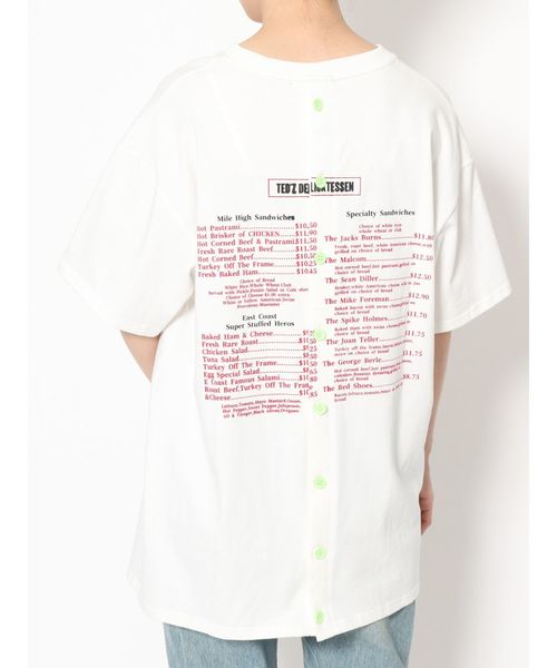 jouetie（ジュエティ）の「バックオープンカラーT（Tシャツ/カットソー・レディース・ライトブルー/ブラック/オフホワイト・MEDIUM）」の10枚目の写真