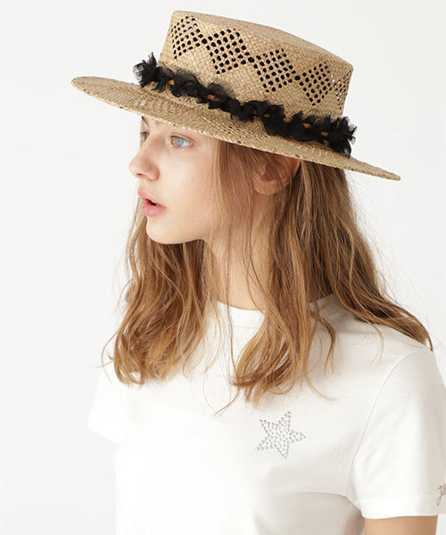 24時間限定タイムセール JILL STUART ジルスチュアートストローハット麦わら帽子 帽子