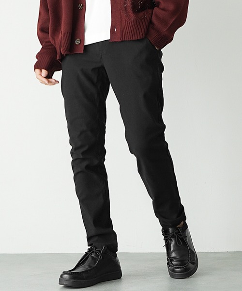 MinoriTY（マイノリティ）の「【MinoriTY】スーパーストレッチ素材"ゆるピタ"スキニーパンツ メンズ 春服（その他パンツ・メンズ・ブラック/ベージュ/ネイビー/ブラウン/オリーブ/インディゴブルー/ブルー/カーキ/ブラック系その他/ライトブルーグレー/ベージュ系その他/ブラック系1/ベージュ系1/カーキ系1・S/M/L/XL）」の4枚目の写真