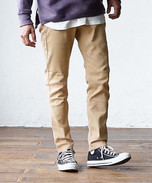 MinoriTY（マイノリティ）の「ゆるフィット ストレッチスキニーパンツ（その他パンツ・メンズ・ブラック/ベージュ/ネイビー/ブラウン/オリーブ/インディゴブルー/ブルー/カーキ/ブラック系その他/ライトブルーグレー/ベージュ系その他・S/M/L/XL）」の6枚目の写真