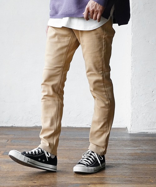 MinoriTY（マイノリティ）の「ゆるフィット ストレッチスキニーパンツ（その他パンツ・メンズ・ブラック/ベージュ/ネイビー/ブラウン/オリーブ/インディゴブルー/ブルー/カーキ/ブラック系その他/ライトブルーグレー/ベージュ系その他・S/M/L/XL）」の14枚目の写真