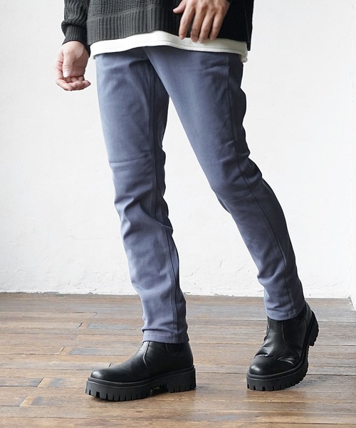 MinoriTY（マイノリティ）の「ゆるフィット ストレッチスキニーパンツ（その他パンツ・メンズ・ブラック/ベージュ/ネイビー/ブラウン/オリーブ/インディゴブルー/ブルー/カーキ/ブラック系その他/ライトブルーグレー/ベージュ系その他・S/M/L/XL）」の12枚目の写真