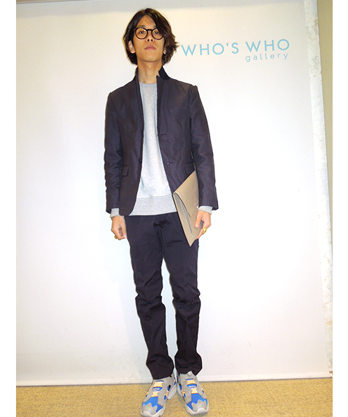 WHO'S WHO gallery（フーズフーギャラリー）の「MA-1ポケットクルーネック（スウェット・メンズ・グレー/アイボリー・LARGE/MEDIUM）」の12枚目の写真