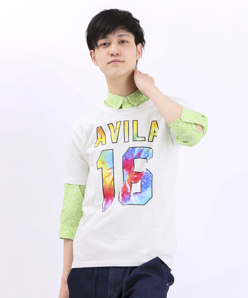 WEGO（ウィゴー）の「WEGO/タイダイナンバリングTシャツ（Tシャツ/カットソー・メンズ・ホワイト/グレー/ブラック/ネイビー・MEDIUM/LARGE）」の12枚目の写真