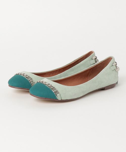 Jeffrey Campbell(ジェフリーキャンベル)の「チェーン付バレエシューズ(バレエシューズ・レディース・ブラック×ブラック/オレンジ/ベージュ系その他/グリーン系その他/ピンク系その他・36/37/38/35)」の3枚目の写真