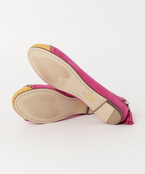 Jeffrey Campbell(ジェフリーキャンベル)の「チェーン付バレエシューズ(バレエシューズ・レディース・ブラック×ブラック/オレンジ/ベージュ系その他/グリーン系その他/ピンク系その他・36/37/38/35)」の10枚目の写真