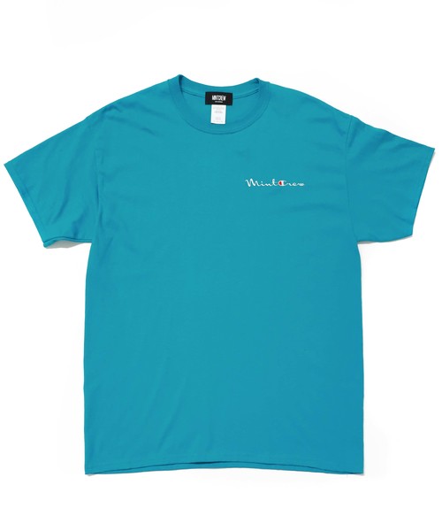 MINTCREW（ミントクルー）の「『MINTCREW』MINTCREW LOGO Tee / ミントクルー ワンポイント ロゴ Tシャツ（Tシャツ/カットソー・メンズ・ホワイト/ブラック/オレンジ/グリーン/イエロー/ライトイエロー・SMALL/MEDIUM/LARGE/X-LARGE/XX-LARGE）」の4枚目の写真