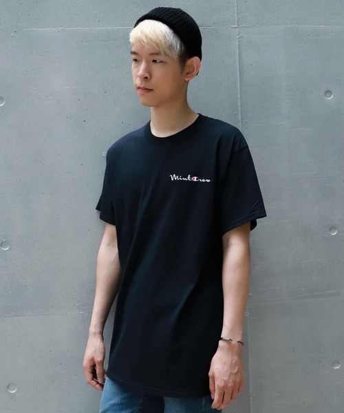 MINTCREW（ミントクルー）の「『MINTCREW』MINTCREW LOGO Tee / ミントクルー ワンポイント ロゴ Tシャツ（Tシャツ/カットソー・メンズ・ホワイト/ブラック/オレンジ/グリーン/イエロー/ライトイエロー・SMALL/MEDIUM/LARGE/X-LARGE/XX-LARGE）」の8枚目の写真