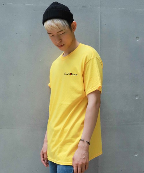 MINTCREW（ミントクルー）の「『MINTCREW』MINTCREW LOGO Tee / ミントクルー ワンポイント ロゴ Tシャツ（Tシャツ/カットソー・メンズ・ホワイト/ブラック/オレンジ/グリーン/イエロー/ライトイエロー・SMALL/MEDIUM/LARGE/X-LARGE/XX-LARGE）」の21枚目の写真