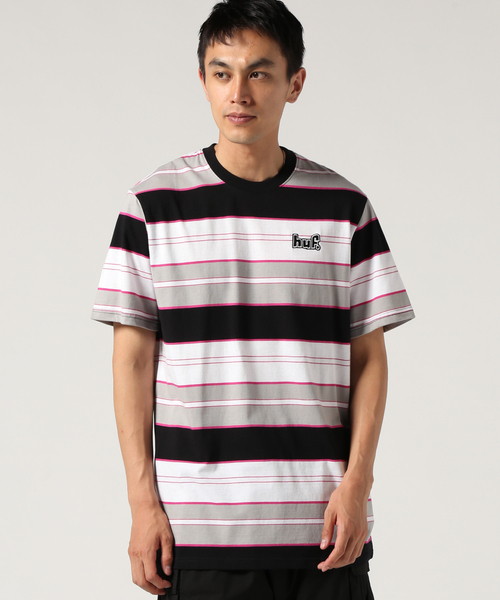 HUF(ハフ)の「HUF/ハフ: UPLAND SS KNIT TOP Tシャツ(Tシャツ/カットソー・メンズ・ブラック/ブルー系その他・MEDIUM/LARGE)」の2枚目の写真