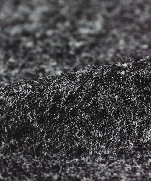 BELLUNA（ベルーナ）の「ウール入りシャギー素材カーディガン（ノーカラージャケット・レディース・チャコールグレー/ライトグレー/ベージュ系その他・MEDIUM/LARGE/X-LARGE）」の5枚目の写真