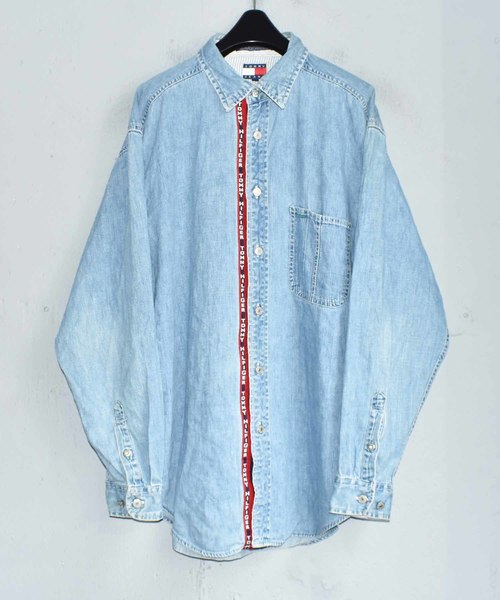 Tommy Jeans トミー ジーンズ の ヴィンテージ古着 Tommy Jeans トミージーンズ デニムシャツ シャツ ブラウス Wear