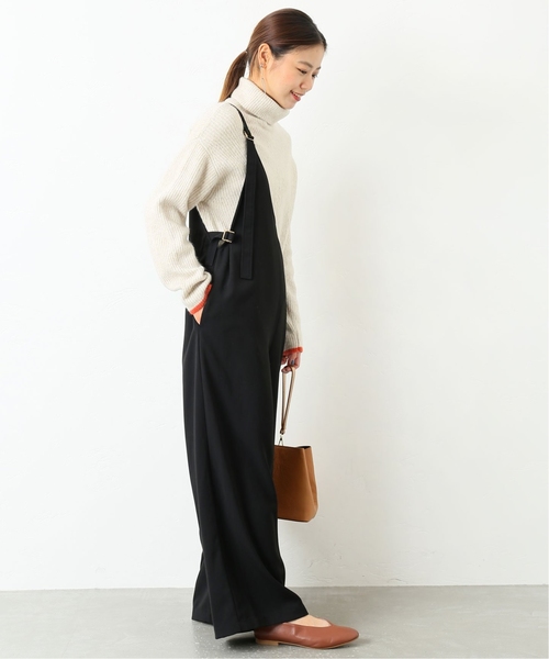 JOURNAL STANDARD relume（ジャーナルスタンダード　レリューム）の「《追加2》ワンショルサロペット◆（ワンピース・レディース・ブラック/ベージュ・FREE）」の3枚目の写真