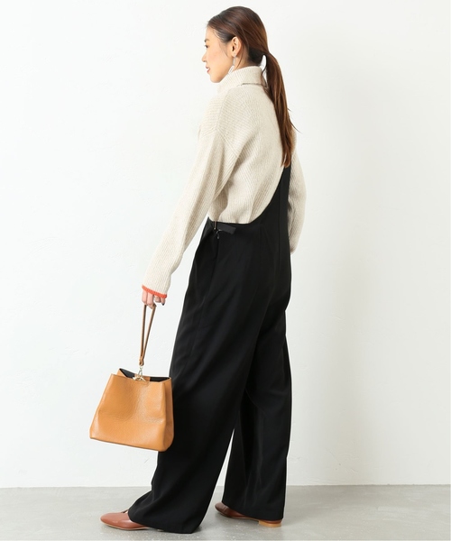 JOURNAL STANDARD relume（ジャーナルスタンダード　レリューム）の「《追加2》ワンショルサロペット◆（ワンピース・レディース・ブラック/ベージュ・FREE）」の9枚目の写真