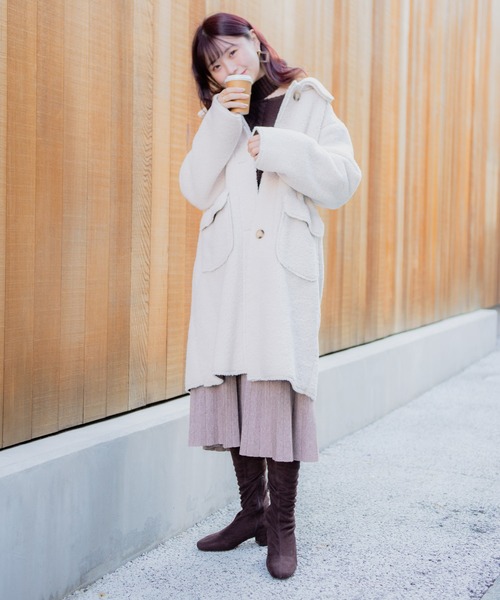 VANNIE U（ヴァニーユー）の「もこもこロングボアコート（その他