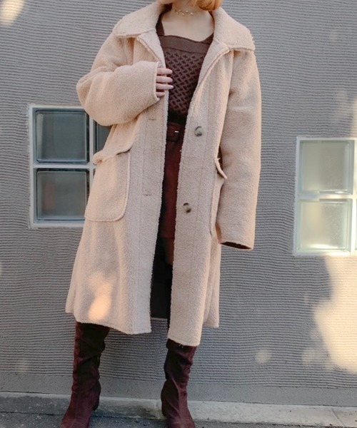 ZARA エクストラロングフェイクボアコート ZARA ロングフェイク