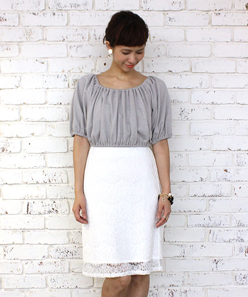 mystic（ミスティック）の「ドッキングワンピース（ワンピース・レディース・ブラック/オフホワイト/ベージュ・ﾌﾘ-）」の2枚目の写真