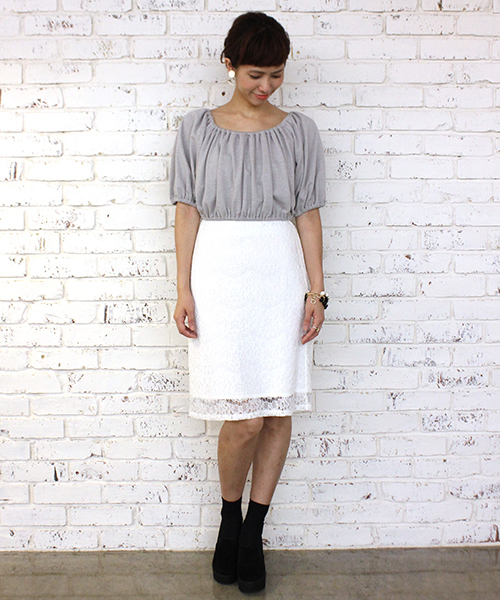 mystic（ミスティック）の「ドッキングワンピース（ワンピース・レディース・ブラック/オフホワイト/ベージュ・ﾌﾘ-）」の12枚目の写真