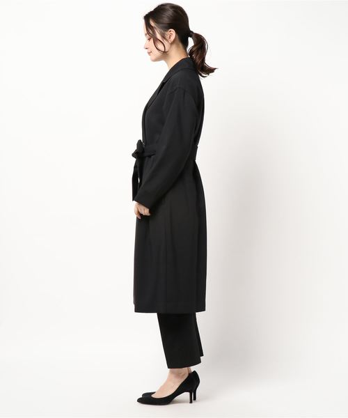 NARACAMICIE(ナラカミーチェ)の「ナチュラルバックサテンコート(トレンチコート・レディース・ブラック/ベージュ・MEDIUM/X-LARGE)」の22枚目の写真