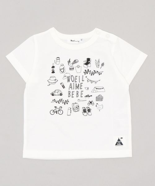 セール Noeil Aime Bebe アウトドアｔシャツ Tシャツ カットソー Noeil Aime Bebe ノイユエイムベベ のファッション通販 Zozotown