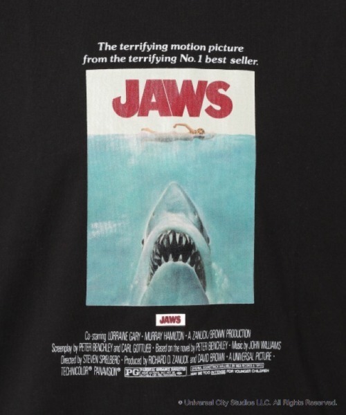 PAGEBOY(ページボーイ)の「JAWSシネマTEE(Tシャツ/カットソー・レディース・ブラック/チャコールグレー/オフホワイト・FREE)」の13枚目の写真