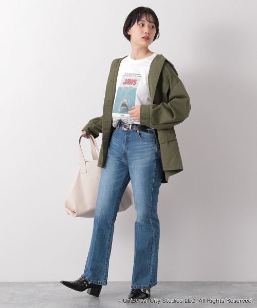 PAGEBOY(ページボーイ)の「JAWSシネマTEE(Tシャツ/カットソー・レディース・ブラック/チャコールグレー/オフホワイト・FREE)」の21枚目の写真