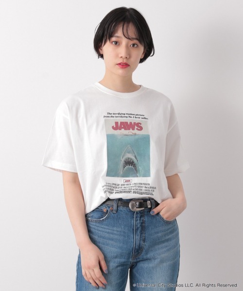 PAGEBOY(ページボーイ)の「JAWSシネマTEE(Tシャツ/カットソー・レディース・ブラック/チャコールグレー/オフホワイト・FREE)」の22枚目の写真