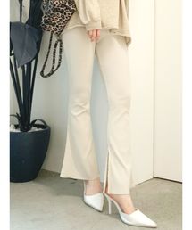 GYDA | リブフレアスリットパンツ(その他パンツ)